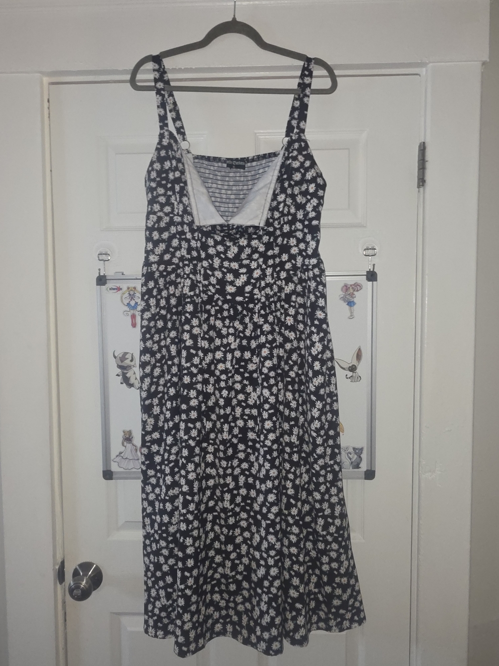 Women's Black Floral Midi Dress - Picture 5 of 7